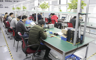 LinkAV Technology Co., Ltd línea de producción de fábrica