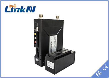 Transmisor video COFDM QPSK HDMI de la policía con pilas y encripción baja del retraso AES256 de CVBS H.264