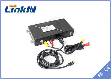 Modulación video táctica H.264 intercomunicador bidireccional de la encripción con pilas de HDMI del transmisor COFDM de Manpack y de CVBS AES256