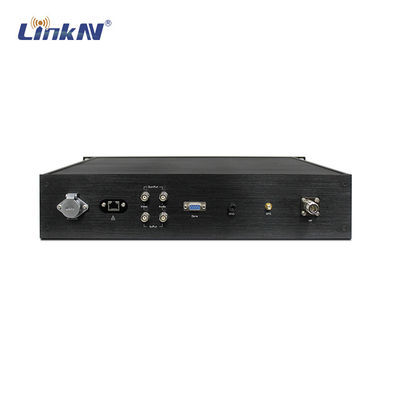 Transmisor video militar HDMI/SDI CVBS AES256 300-2700MHz del Estante-soporte COFDM del poder más elevado 2U de la policía 20W adaptable