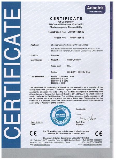 China LinkAV Technology Co., Ltd certificaciones