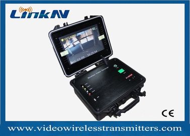 Encripción video portátil H.264 del receptor HDMI CVBS AES256 de COFDM con la batería