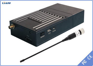 1.5km COFDM Transmisor de vídeo HDMI y CVBS para policía militar AES256 baja latencia