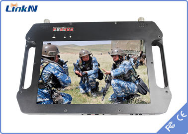 Encripción video H.264 del receptor COFDM QPSK AES256 de la policía militar con la exhibición con pilas