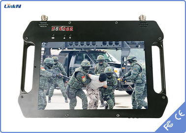Receptor FHD con batería y pantalla de color con doble antena de alta sensibilidad AES256 DC 12V