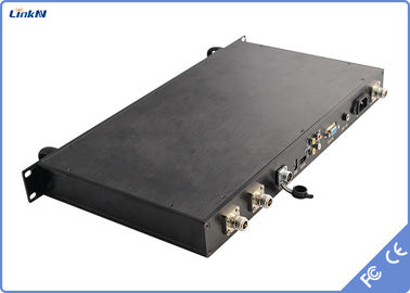 Estado latente bajo de estante 1U del soporte COFDM del ancho de banda video rugoso del receptor HDMI SDI CVBS DC-12V 2-8MHz