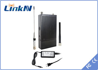 LKAV1605 COFDM Transmisor de video QPSK HDMI y CVBS H.264 Bajo retraso AES256 Encriptación con batería