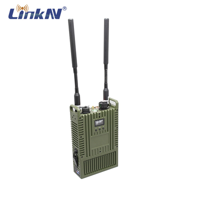 LKAV3516 Táctico IP MESH Radio 4W MIMO Datos de vídeo 4G GPS/BD PTT WiFi AES Encriptación Alimentada por batería