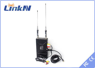 Gama larga COFDM QPSK HDMI del transmisor video Cuerpo-gastado de la policía y encripción de CVBS AES256 con pilas