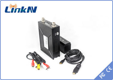 LKAV1506 Transmisor de video policial de larga distancia alimentado por batería COFDM HDMI &amp; CVBS H.264 Bajo retraso AES256