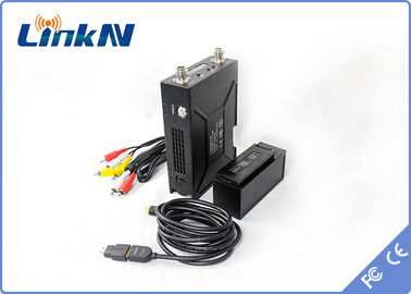 2W transmisor video militar encripción baja del retraso AES256 de COFDM QPSK HDMI y de CVBS H.264