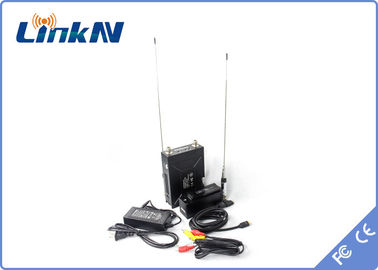 Transmisor militar AES256 QPSK HDMI de COFDM y ancho de banda de CVBS H.264 2-8MHz con pilas