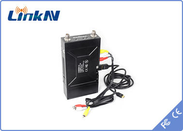 LKAV1605 COFDM Transmisor de video QPSK HDMI y CVBS H.264 Bajo retraso AES256 Encriptación con batería