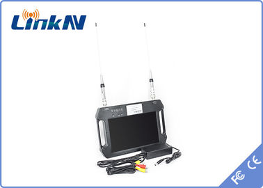Receptor FHD con batería y pantalla de color con doble antena de alta sensibilidad AES256 DC 12V