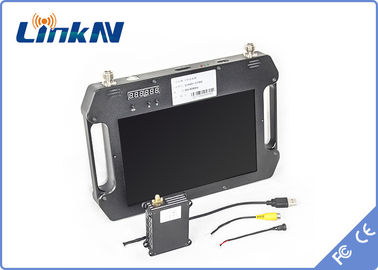 Receptor video militar del PDA COFDM recepción de diversidad dual de la antena de la pantalla LCD de 10,1 pulgadas AES256