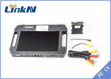 Receptor FHD con batería y pantalla de color con doble antena de alta sensibilidad AES256 DC 12V