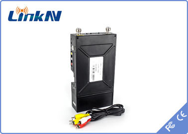 LKAV1506 Transmisor de video policial usado en el cuerpo COFDM QPSK HDMI &amp; CVBS H.264 Encriptación AES256 de baja demora