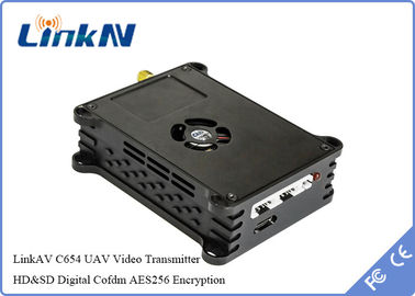 LKAV1614 Drone Data Link UAV HD/CVBS Transmisor de video AES256 y otros dispositivos de transmisión de datos
