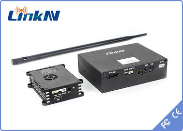 transmisor de la transmisión de datos COFDM del UAV del 10km y receptor HDMI y encripción 300-2700MHz de CVBS AES256