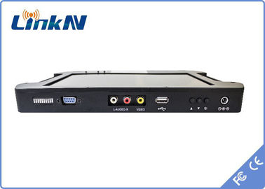 Encripción video táctica FHD CVBS H.264 del receptor COFDM QPSK AES256 del PDA con la exhibición con pilas