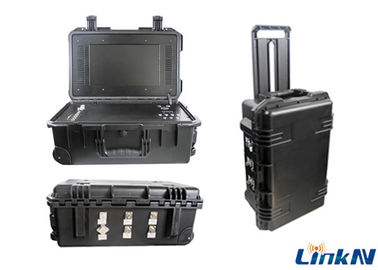 receptor video táctico de 4-Channel IP65 COFDM con la encripción de la batería y de la exhibición AES256