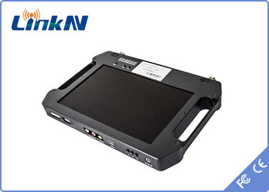 Encripción video militar FHD H.264 del receptor AES256 del PDA COFDM de la policía con la exhibición con pilas