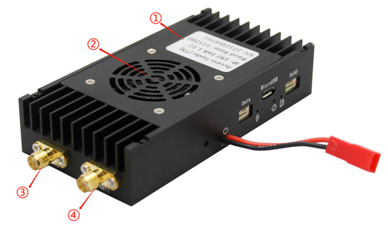 320mW UAV de largo alcance enlace de datos con conector 2xIPEX para IPCam