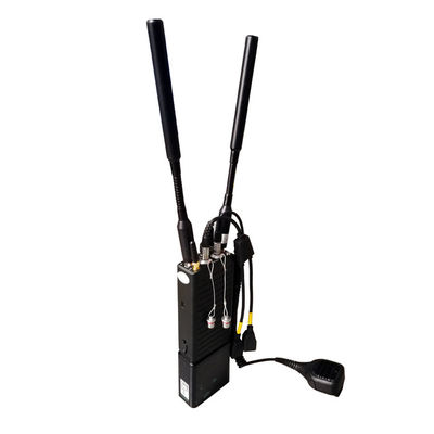 Salida de poder táctica del IP MeSH Radio Video Voice Intercom 4W AES256 80Mbps 350MHz-4GHz adaptable