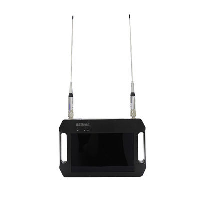 Receptor FHD con batería y pantalla de color con doble antena de alta sensibilidad AES256 DC 12V