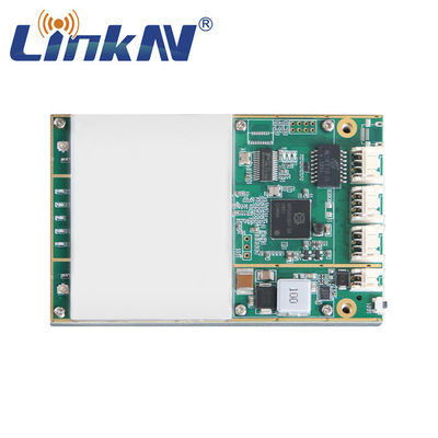 IP MESH Radio Module 4W MIMO AES256 350MHz-4GHz de la policía militar adaptable