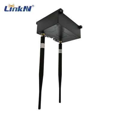 Ancho de banda AES DC12V-24V del UAV de la policía alto de la transmisión de datos el 10km de los Multi-saltos militares del IP MESH Relay