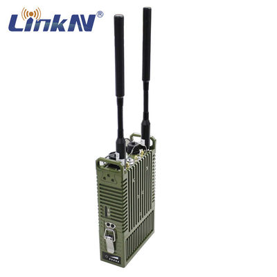 Encripción táctica del IP MESH MANET 4W MIMO 4G GPS/BD PPT WiFi AES de la radio de los datos de video con el indicador del LCD con pilas