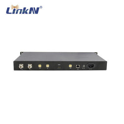 LKAV3307 Comunicación inalámbrica militar 1U Montado en el bastidor 4W MIMO FHSS Radio IP MESH al aire libre