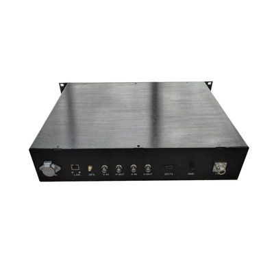 soporte de estante video del transmisor COFDM 30W 2U de los 20-30km HDMI/SDI/CVBS AES Encrytpion