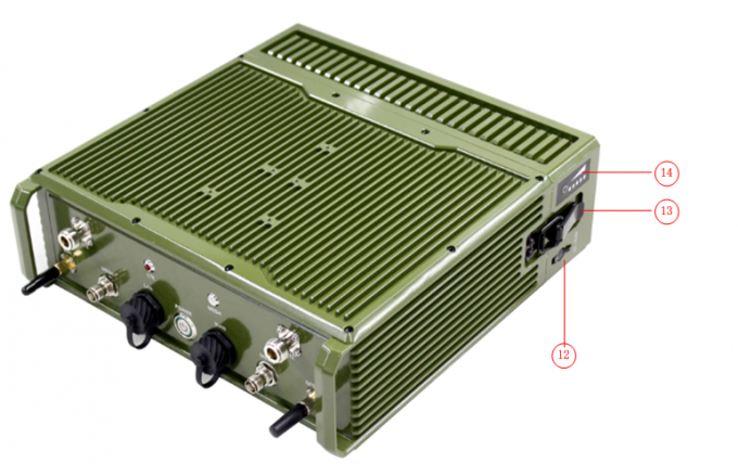 IP rugoso MESH Radio y 4G-LTE encripción GPS/BD WIFI IP66 2 del poder más elevado AES256 de la estación base 10W